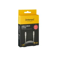 INTENSO Cable USB-C to USB C 7901002 1.5 m, Nylon white