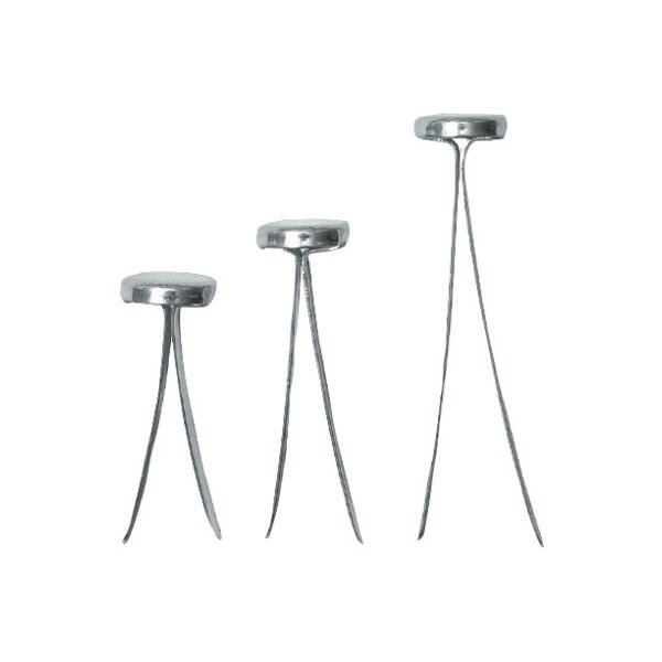 OMEGA Rundkopfklammern 3 18mm 134020392 Alu 100 Stück