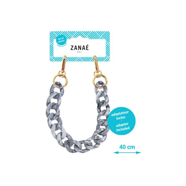 ZANAÉ Phone Wristlace Turtle Grey 17172 Mineral Winter grey