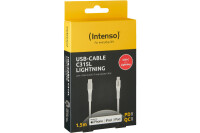 INTENSO Cable USB-C to Lightning 7902002 1.5 m, Nylon white