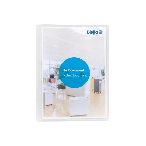 BIELLA Schnellhefter Pro-File #2 A4 16440203U transp.,PP,Sichttasche 80 Bl.