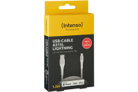 INTENSO Cable USB-A to Lightning 7902102 1.5 m, Nylon white