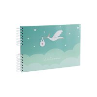 EXACOMPTA Spiralalbum 32x22cm 16334E blau, Storch 50 Seiten