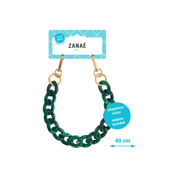 ZANAÉ Phone Wristlace Jade 17468 Mineral Spring green