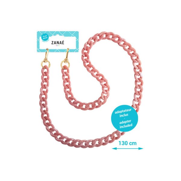 ZANA&Eacute; Phone Necklace Tortoise Shell 17669 Mineral Spring lady pink