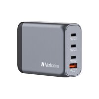 VERBATIM Charger 100W GaN grey 32202 3xUSB-C 1xUSB-A...