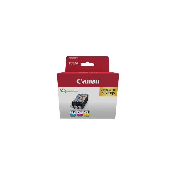 CANON Multipack encre CMY CLI-521Pack PIXMA IP 3600 3x9ml