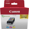 CANON Multipack encre CMY CLI-521Pack PIXMA IP 3600 3x9ml