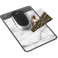 CEP Mauspad mineral, grau hellgrauer Marmor