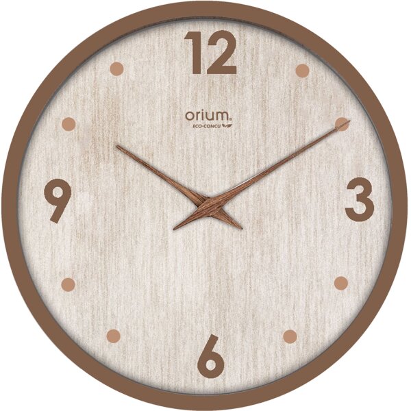 CEP Orium Wanduhr Naturalis, Quarzuhr, lautlos, Holzoptik