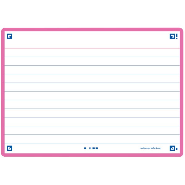 Oxford Fiches Flash 2.0, 105 x 148 mm, ligné, blanc