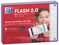 Oxford Fiches Flash 2.0, 105 x 148 mm, rouge