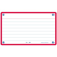 Oxford Fiches Flash 2.0, 75 x 125 mm, ligné, bleu