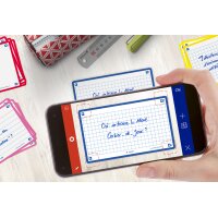 Oxford Fiches Flash 2.0, 75 x 125 mm, uni, rouge