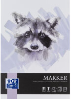 Oxford Art Bloc de dessin marqueur Marker, A4, 15 feuilles