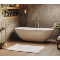 HYGOSTAR Badvorleger, 500 x 700 mm, aus Baumwolle, weiss