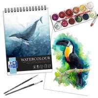 Oxford Art Aquarellblock "Watercolour", DIN A4,...