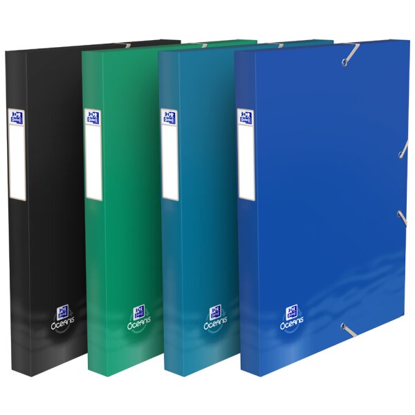 Oxford Boîte de classement Oceanis, A4, 25 mm, PP recyclé