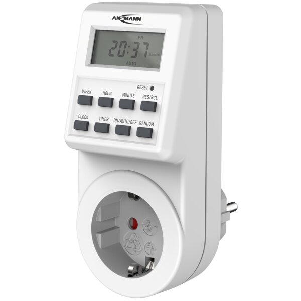 ANSMANN Digitale Wochenzeitschaltuhr AES6, weiss