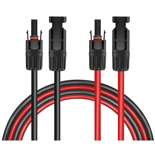 LogiLink Set de rallonges pour panneau solaire, 1,0 m