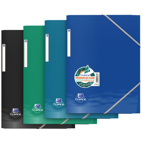 Oxford Chemise à élastique Oceanis, A4, PP recyclé