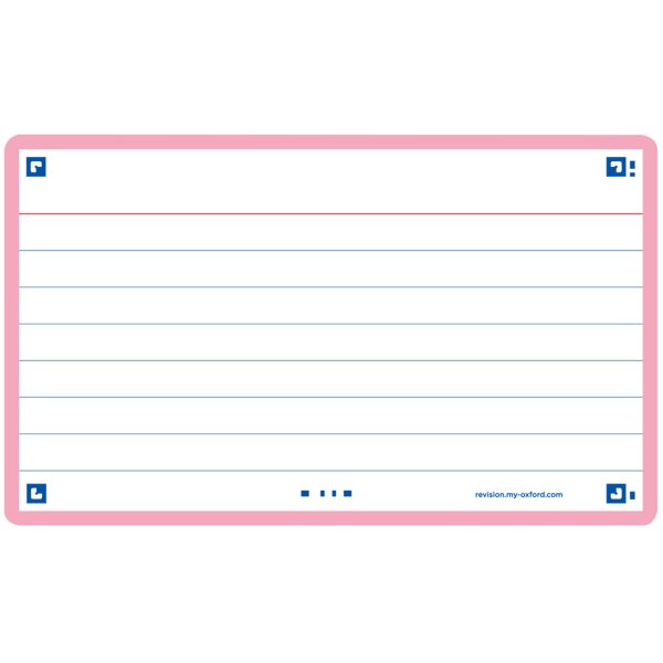Oxford Fiches Flash 2.0, 75x125 mm, quadrillé, turquoise