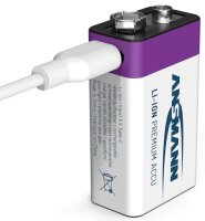 ANSMANN Pile Li-Ion E-Block avec prise USB-C femelle