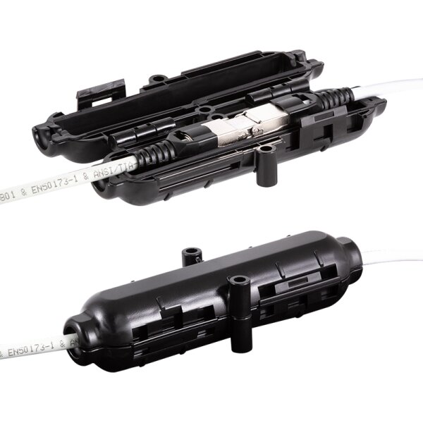 LogiLink Boîtier dextérieur pour raccordement réseau, noir