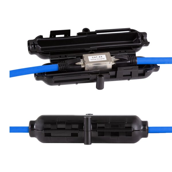 LogiLink Boîtier dextérieur pour raccordement réseau, noir