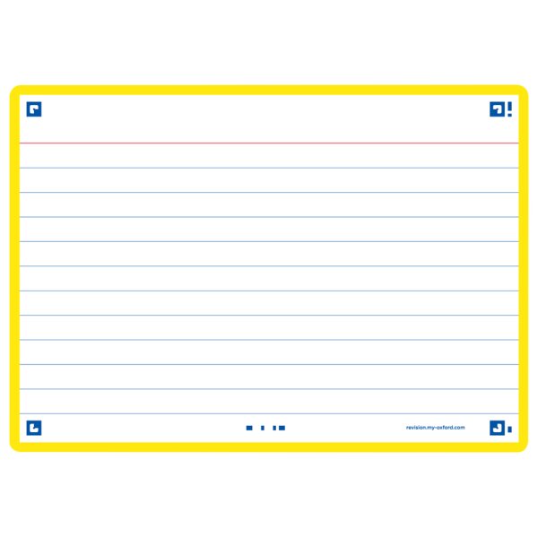 Oxford Fiches Flash 2.0, 105 x 148 mm, bleu marine