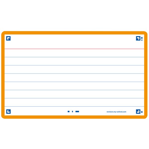 Oxford Fiches Flash 2.0, 75 x 125 mm, uni, jaune