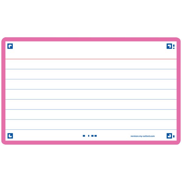 Oxford Fiches Flash 2.0, 75 x 125 mm, uni, jaune