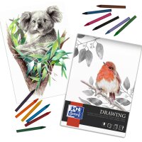 Oxford Art Bloc de dessin Drawing, A4, 200 g/m2