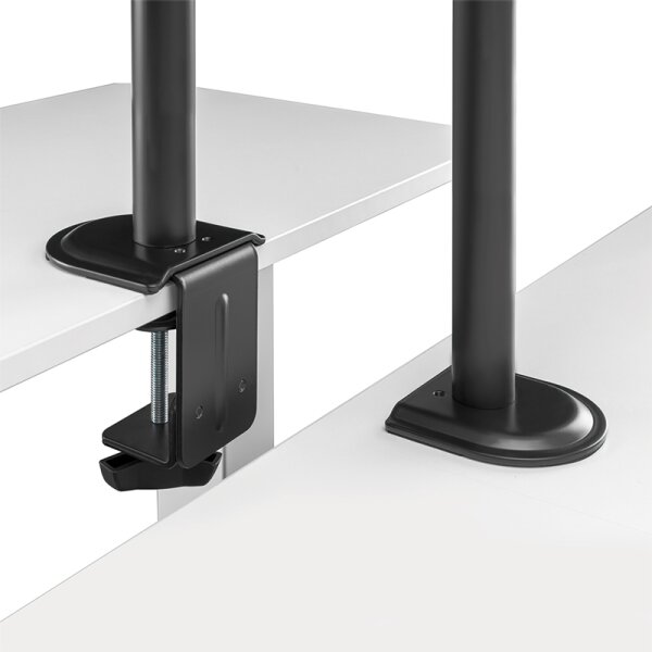 LogiLink Support double écran, longueur bras: 376 mm, noir