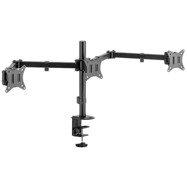 LogiLink Support triple écran, longueur bras: 658 mm, noir