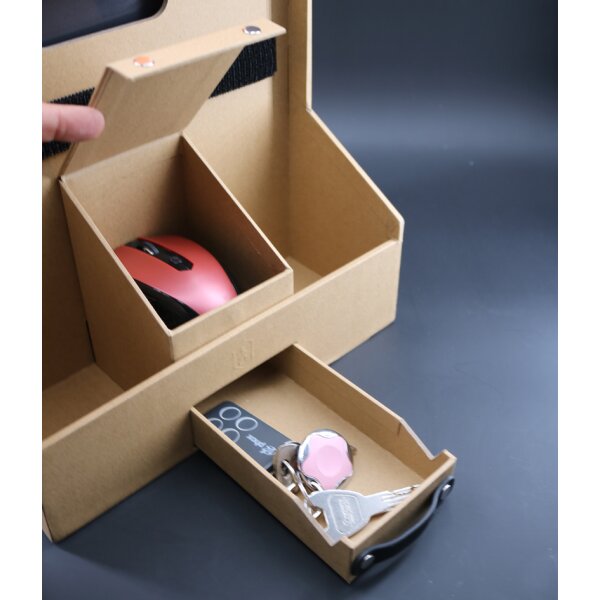 Oxford Organiseur de bureau Savana, en carton, naturel