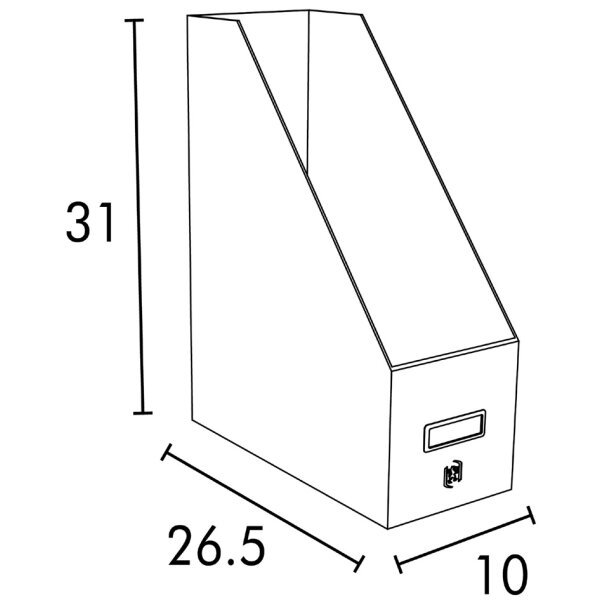Oxford Porte-revues Savana, A4, en carton, naturel