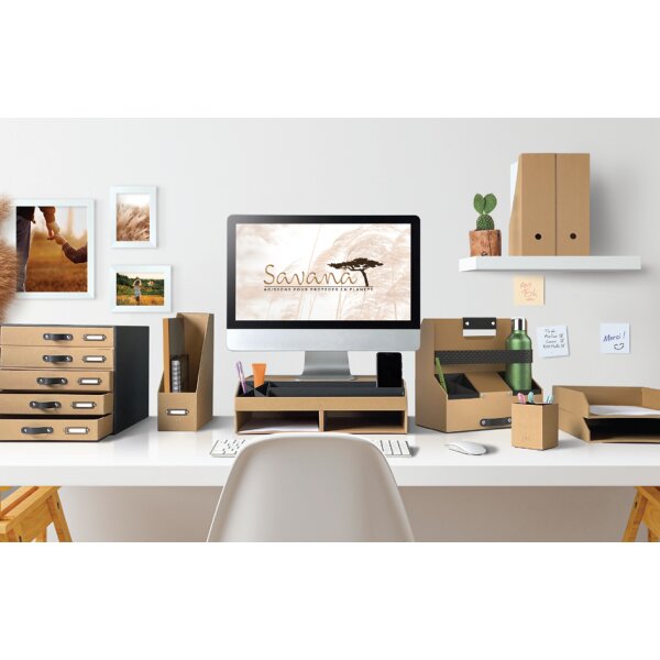 Oxford Porte-revues Savana, A4, en carton, naturel