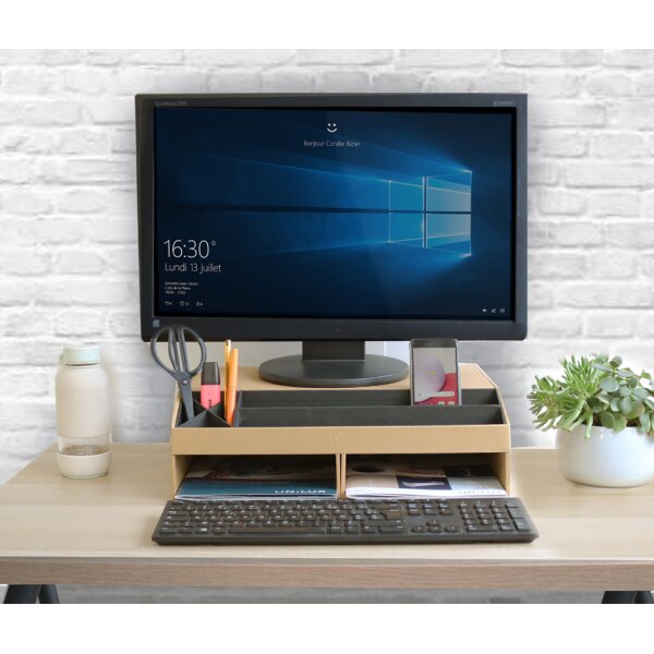 Oxford Support pour écran Savana, en carton, naturel