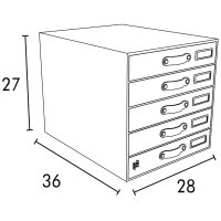 Oxford Module de classement Savana, A4, en carton, naturel