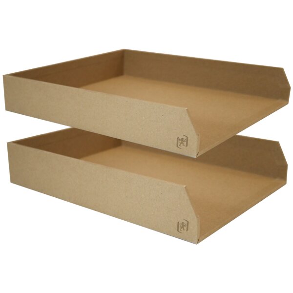 Oxford Set de corbeilles à courrier Savana, A4, naturel