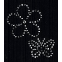 KLEIBER Application strass Fleur & papillon, 60 x 65 m