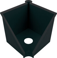 helit Zettelbox "the green cube line", lichtgrau