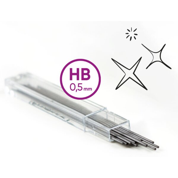 Kores Mine pour porte-mines M Grafitos, 0,5 mm, HB