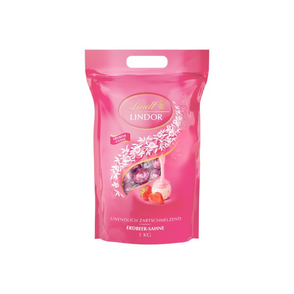 LINDT Lindor Boules 801513 Fraise & crème 1000g