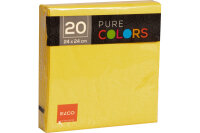 ELCO Serviettes tissue 24x24cm PC234020-010 3 plis, jaune...