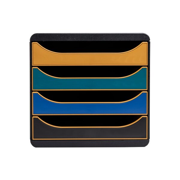 EXACOMPTA Schubladenbox NEO DECO A4+ 310505D Big Box, 4 Schubladen