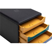EXACOMPTA Schubladenbox NEO DECO A4+ 310505D Big Box, 4 Schubladen