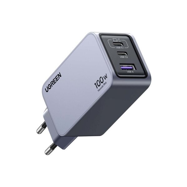 UGREEN USB Wallcharger Nexode Pro 25874 100W, 3-Port,PD,GaN w.Cable