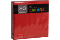 ELCO Serviettes tissue 24x24cm PC234020-020 3 plis, rouge...